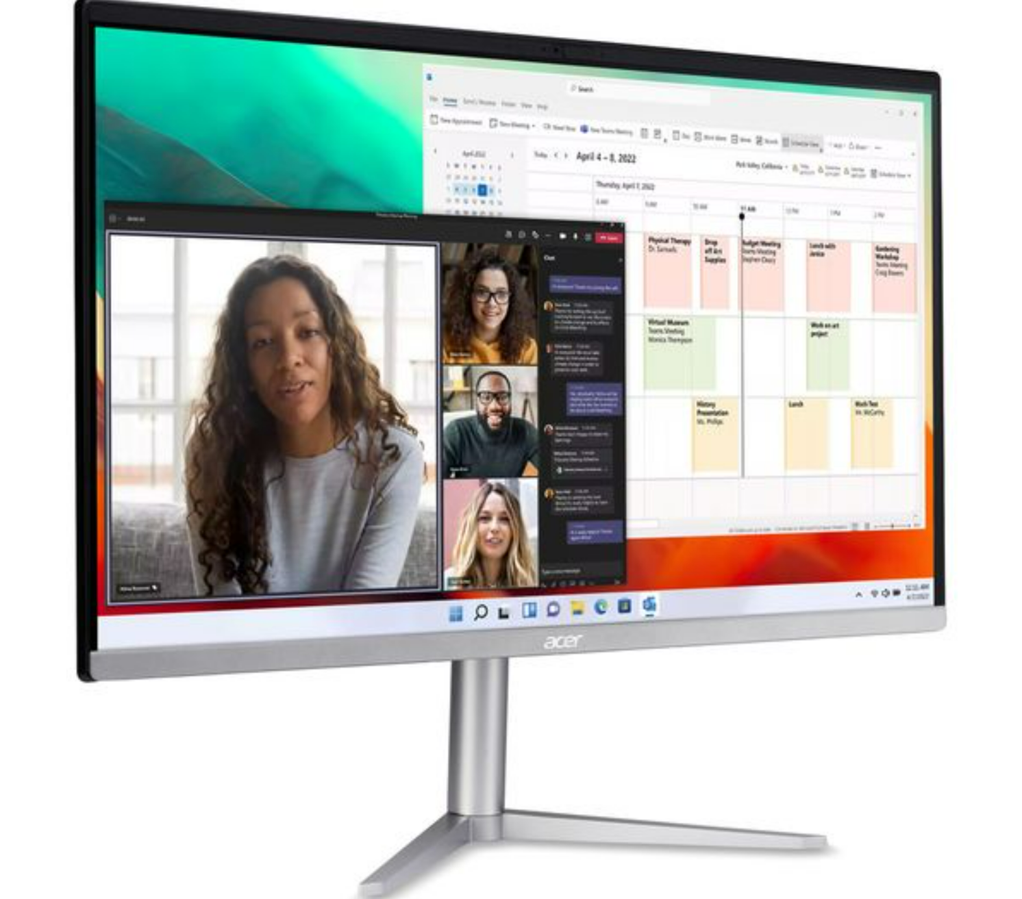 Acer Aspire C24-1300 23.8" All in One Desktop PC Silver