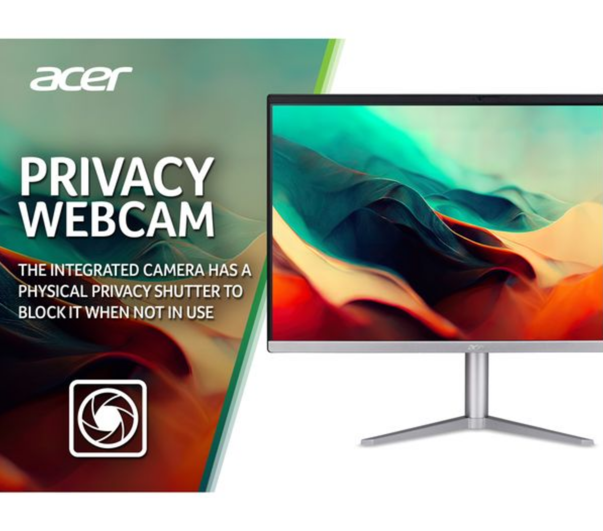 Acer Aspire C24-1300 23.8" All in One PC / Ryzen 3 / 8GB RAM / 512GB SSD