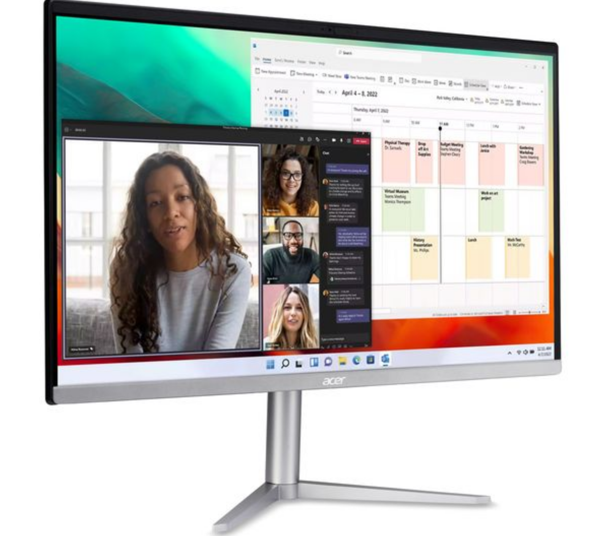 Acer Aspire C24-1300 23.8" All in One PC / Ryzen 3 / 8GB RAM / 512GB SSD